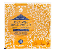 Load image into Gallery viewer, Organic brown rice paper with turmeric